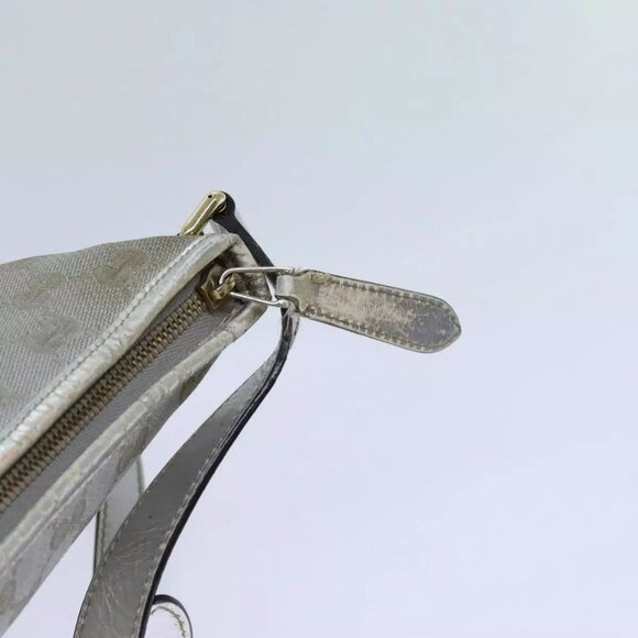 GUCCI GG Canvas Shoulder Bag Silver Auth 71301 - Picture 13 of 16